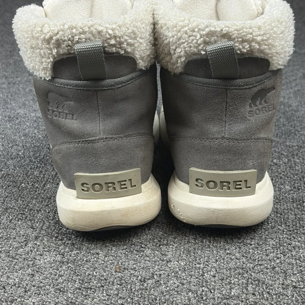 Sorel Explorer II Carnival Cozy Waterproof Boots Women 7.5 Gray Suede NL4451-052